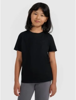 Dievčenské jednofarebné tričko 4F 4FJRMM00TTSHF3231-20S