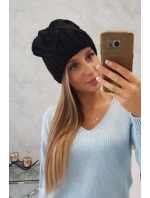 Dámska čiapka Liliana K375 čierna