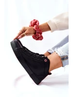 Damskie Wysokie Trampki Cross Jeans II2R4032C Czarne