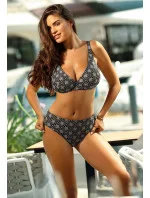 Dámske dvojdielne plavky Barbados 11 S115BA11-3 čierne s geometrickým vzorom - Self Dámske dvojdielne plavky Barbados 11 S115BA11-3 čierne s geometrickým vzorom - Self