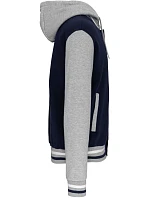 Kariban K 4003 Unisexová bunda s kapucňou „Teddy“ 20.4003 tmavomodrá/oxfordská šedá/biela Kariban K 4003 Unisexová bunda s kapucňou „Teddy“ 20.4003 tmavomodrá/oxfordská šedá/biela