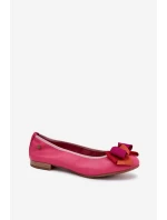 Kožené baletné topánky Maciejka P6801-15 Fuchsia