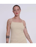 sloggi GO Rebrovaný top so špagetami - GRAY - SLOGGI GRAY - SLOGGI