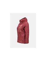 Dámska mikina PEAK PERFORMANCE W Freelight Polartec Alpha Hood, červená farba Dámska mikina PEAK PERFORMANCE W Freelight Polartec Alpha Hood, červená farba