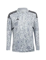 Detské brankárske tričko adidas Condivo 22 s dlhým rukávom sivé HB1646