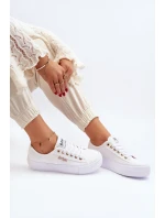 Damskie Trampki Na Platformie Lee Cooper LCW-24-31-2725 Białe