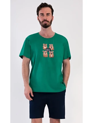 Pánske pyžamové šortky Bear Happy