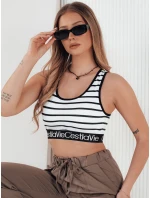 Dámsky pruhovaný top SUNSEL white FashionStreet RY2417