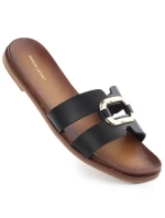 Dámske žabky s ornamentom čierne Sergio Leone SK077H