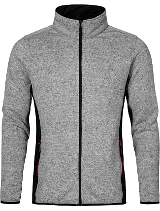 Promodoro 7700 Pánska pracovná pletená fleecová bunda 40.7700 heather grey Promodoro 7700 Pánska pracovná pletená fleecová bunda 40.7700 heather grey