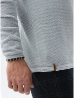 Pánsky sveter E121 Svetlo šedá - Ombre Pánsky sveter E121 Svetlo šedá - Ombre