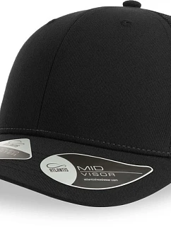 Atlantis Headwear Bryce 6-panelová truckerová čiapka 33.0102 čierna/čierna