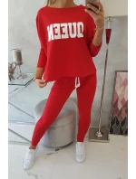 Súprava s potlačou Queen červená
