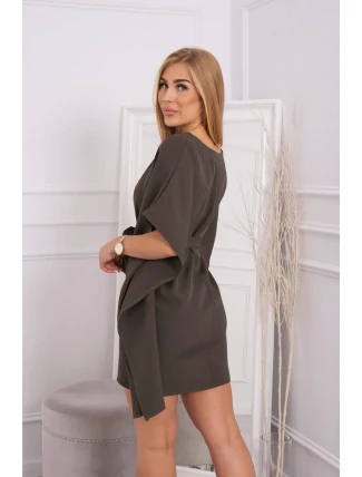 Oversize khaki netopierie šaty Oversize khaki netopierie šaty