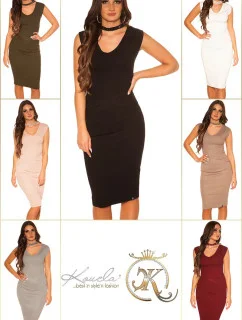 Sexi pletené šaty 9037 - KouCla