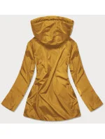 Tmavo modro-žltá obojstranná dámska prešívaná bunda (MHM-W589) Tmavo modro-žltá obojstranná dámska prešívaná bunda (MHM-W589)