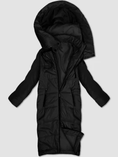 Dámska dlhá ľahko zateplená bunda S'West black (B8510-1)