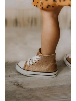 Dziecięce Trampki Wysokie Różowe Złoto Catrina