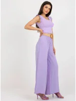 Nohavice DHJ SP 8387.57 svetlo fialová