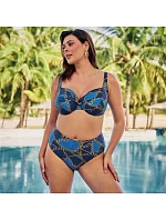 Dámska plavková podprsenka Hermine Top Bikini – vrchná časť 8795-1, modrý denim – RosaFaia