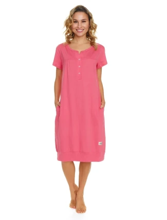 Dámska tehotenská košeľa 4348 koralová - Doctornap Dámska tehotenská košeľa 4348 koralová - Doctornap