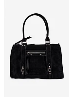 Veľká kabelka z imitácie semišu Black Nolita
