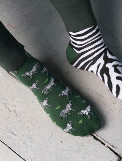 Ponožky Zebra 079-A059 Zelená - Viac
