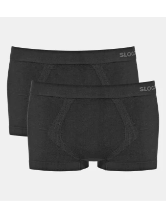 Pánske boxerky GO Smooth Hipster 2P - BLACK - black 0004 - SLOGGI Pánske boxerky GO Smooth Hipster 2P - BLACK - black 0004 - SLOGGI