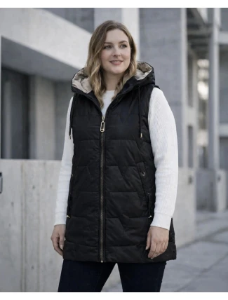 Tenký rukáv s kontrastným lemovaním Goodlookin black (B8585-1) Tenký rukáv s kontrastným lemovaním Goodlookin black (B8585-1)