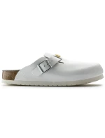 Birkenstock dámske žabky Boston ESD white natural leather medical narrow (0061378) dámske