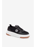Sneakersy Damskie Na Platformie Big Star RR274573 HI-POLY SYSTEM Czarne
