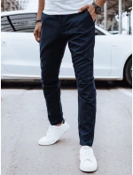 Pánske ležérne tmavomodré nohavice FashionStreet UX4395