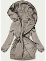 Dámska parka s kapucňou olivová (B8121-48) Dámska parka s kapucňou olivová (B8121-48)