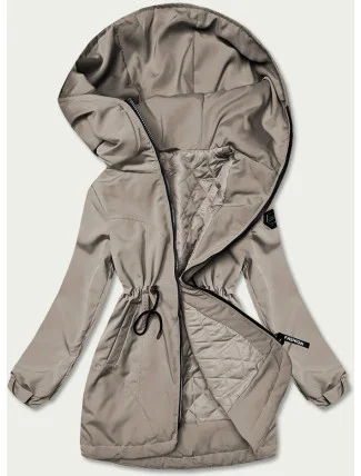 Dámska parka s kapucňou olivová (B8121-48) Dámska parka s kapucňou olivová (B8121-48)