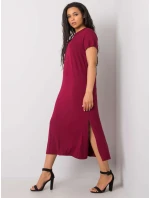 Šaty RV SK 6637.13X bordová Šaty RV SK 6637.13X bordová