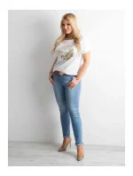 Dámske riflové nohavice 7134 - FPrice