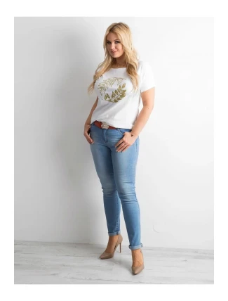 Dámske riflové nohavice 7134 - FPrice