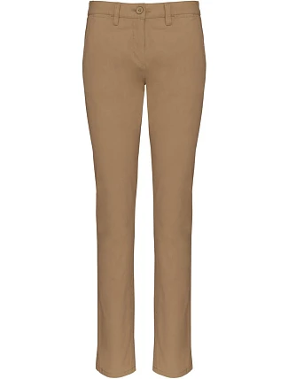 Kariban K 741 Dámske chino nohavice 20.K741 camel Kariban K 741 Dámske chino nohavice 20.K741 camel