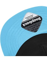 Beechfield B 615 Detská 5-panelová čiapka „Snapback“ 53.0615 čierna/surfovo modrá