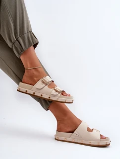 Dámske žabky na platforme Big Star NN274083 beige