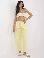 Nohavice DHJ SP 20506.79 svetložltá