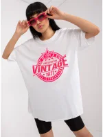 Tričko DHJ TS 6862.24X biela a ružová Tričko DHJ TS 6862.24X biela a ružová