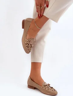 Dámske baleríny ASA222-1 Beige - Krok vo veľkom štýle