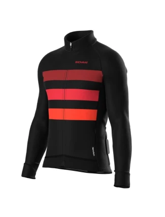 Biemme tričko s dlhým rukávom CALDERONE black red M Biemme tričko s dlhým rukávom CALDERONE black red M