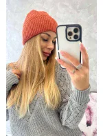 Tenká čiapka Oliwia K252 červená Tenká čiapka Oliwia K252 červená