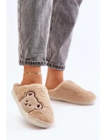 Dámske huňaté papuče s medvedíkom Fiorinella Dámske huňaté papuče s medvedíkom Fiorinella