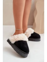 Dámske snežnice s hrubou podrážkou a kožušinou Doriola black