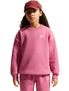 Detská mikina Nike Sportswear Club Fleece Pink FD2923 641