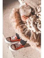 Dziecięce Klasyczne Niskie Trampki BIG STAR HH374196 Czerwone