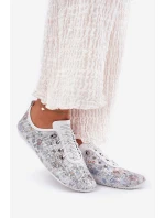 Półbuty Damskie Ze Skóry Naturalnej Wzorzyste Artiker 56C2688 Białe